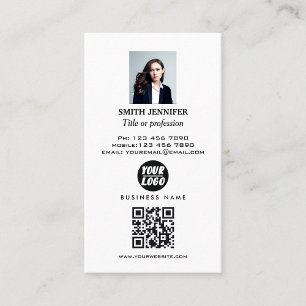 QR-code onroerend goed professionele foto elegant Visitekaartje
