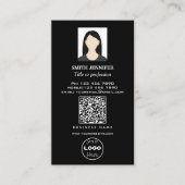 QR-code onroerend goed professionele foto elegant Visitekaartje (Voorkant)
