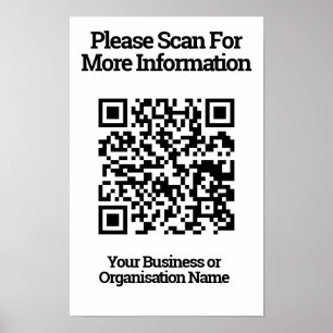 QR-code ontwerp informatie Poster