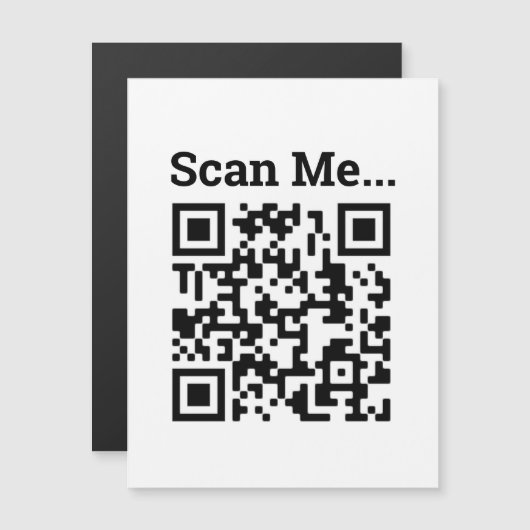 QR-code ontwerp magnetische Kaart (Voorkant / Achterkant)
