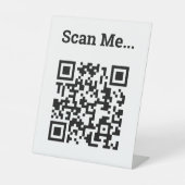 QR-code Ontwerp voetstuk Reclamebord Met Voetstuk (Voorkant)