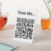 QR-code Ontwerp voetstuk Reclamebord Met Voetstuk (Insitu)