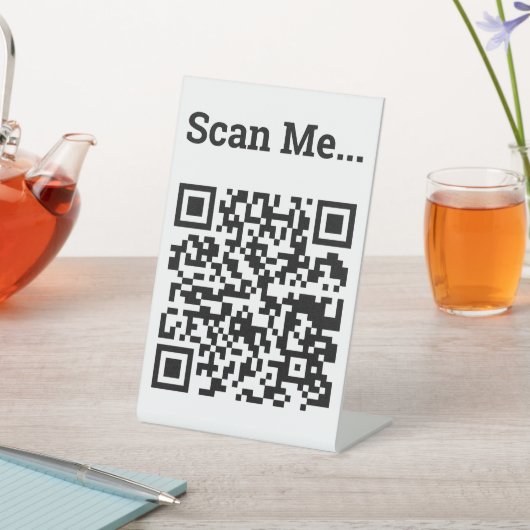 QR-code Ontwerp voetstuk Reclamebord Met Voetstuk (Insitu)