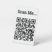 QR-code Ontwerp voetstuk Reclamebord Met Voetstuk (Voorkant)
