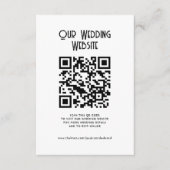 QR Code Onze Website Elegant Eenvoudig Minimaal Ch Informatiekaartje (Voorkant)