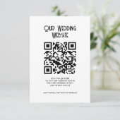 QR Code Onze Website Elegant Eenvoudig Minimaal Ch Informatiekaartje (Staand voorkant)