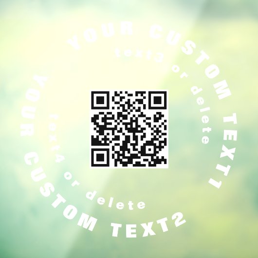 QR-code op Clear Vinyl Car Window Bumpersticker Raamsticker (Vel 3)