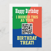 QR-code op een kaart (Voorkant / Achterkant)