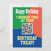 QR-code op een kaart (Voorkant)