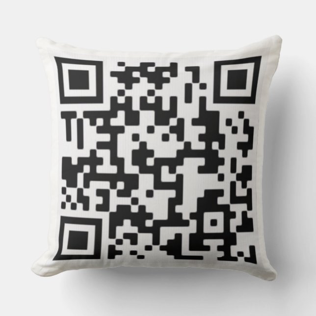 QR-code op een Sierkussen (Voorkant)