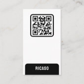 QR-code op maat Visitekaartje (Voorkant)