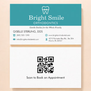 QR-code orthodontiepraktijk Visitekaartje