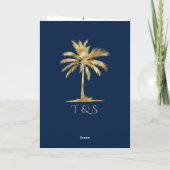 QR Code Palm Tree Passport Bruiloft Wereldkaart (Achterkant)