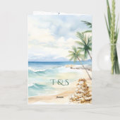 QR Code Paspoort Mexico Strand Bruiloft Bestemming (Achterkant)