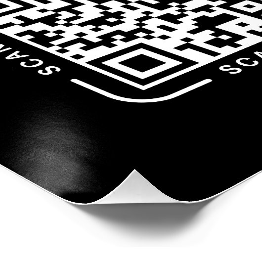 QR Code Payment - Scan to Pay Business Logo Perfect Poster (Hoek)
