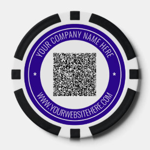QR Code personnalisé et texte sur vos jetons de po