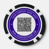 QR Code personnalisé et texte sur vos jetons de po (Verso)