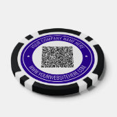 QR Code personnalisé et texte sur vos jetons de po (Simple)