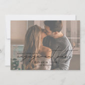 QR Code Photo Happily Ever After Engagement Party Kaart (Voorkant)