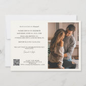 QR Code Photo Happily Ever After Engagement Party Kaart (Achterkant)