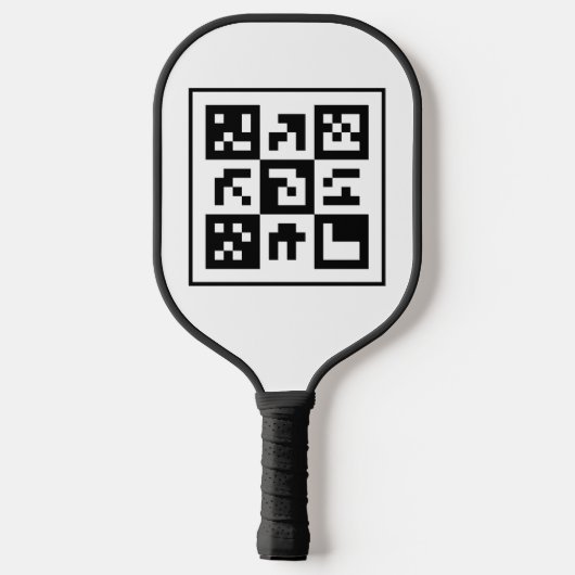 qr-code pickleball paddle (Achterkant)
