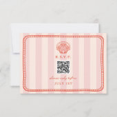 QR Code Pink Strike Shell Mariage QR RSVP (Devant)
