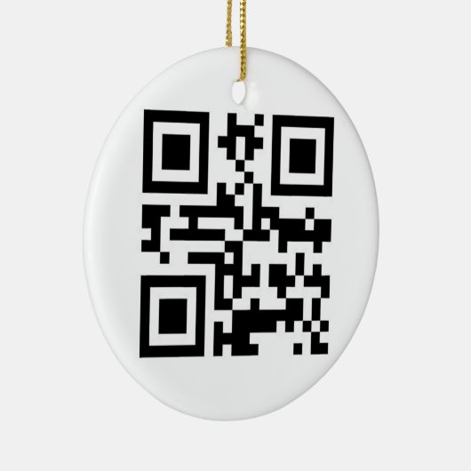 QR-code - Prettige feestdagen! Keramisch Ornament (Rechts)