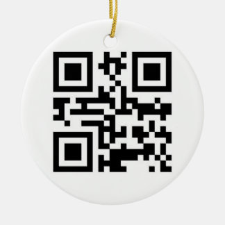 QR-code - Prettige feestdagen! Keramisch Ornament