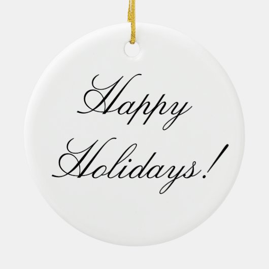 QR-code - Prettige feestdagen! Keramisch Ornament (Achterkant)