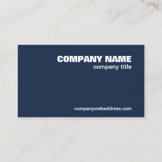 QR Code Professional Company Navy Blue Minimalist Visitekaartje