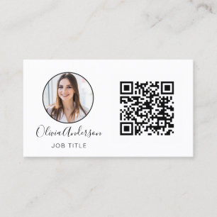 QR Code Professional Foto zwart wit BU Visitekaartje