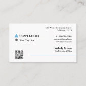 QR Code Professional Modern Visitekaartje (Voorkant)