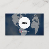 QR Code Professioneel Reisbureau Visitekaartje (Achterkant)