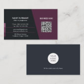 QR code professioneel visitekaartje met Logo (Voorkant / Achterkant)