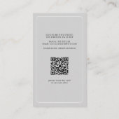 QR code professionele aangepaste foto logo portret Visitekaartje (Achterkant)