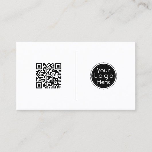 QR-code, professionele, minimalistische sociale me Visitekaartje (Voorkant)