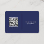QR code professionele minimalistische sociale medi Visitekaartje (Voorkant)
