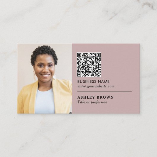QR code professionele netwerkagent Visitekaartje (Voorkant)