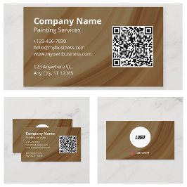 QR-code professionele schilder Visitekaartje