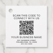 QR-code Promotie Bedankjes Labels (Voorkant)
