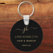 QR Code Promotie Bedrijfsnaam Sleutelhanger (Voorkant)