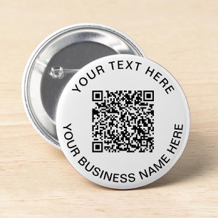 QR-code Promotie Ronde Button 5,7 Cm