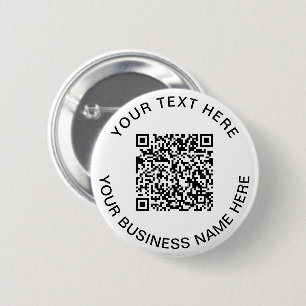 QR-code Promotie Ronde Button 5,7 Cm