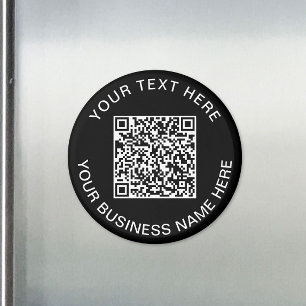 QR Code Promotioneel Zwart Magneet