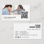 QR-code psycholoog Visitekaartje (Voorkant / Achterkant)