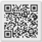 qr code, qr, grappig, meme, code, grap, the office sticker (Voorkant)