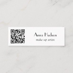 QR-code (Quick Response Code) - zwart wit Mini Visitekaartje