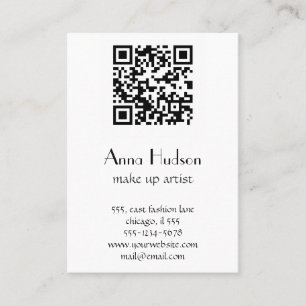 QR-code (Quick Response Code) - zwart wit Visitekaartje