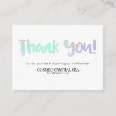 *~* QR code RAINBOW - DANK U LOGO AP8 Review Informatiekaartje (Voorkant)