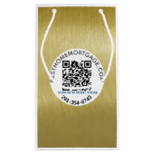 QR Code Realtor Mortgage Company Klein Cadeauzakje (Achterkant)